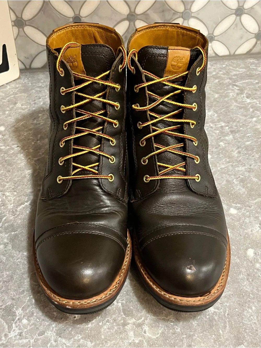 Timberland Men’s Dark Brown Boots Size 10.5 – Light Toe Mark - Save$$$$